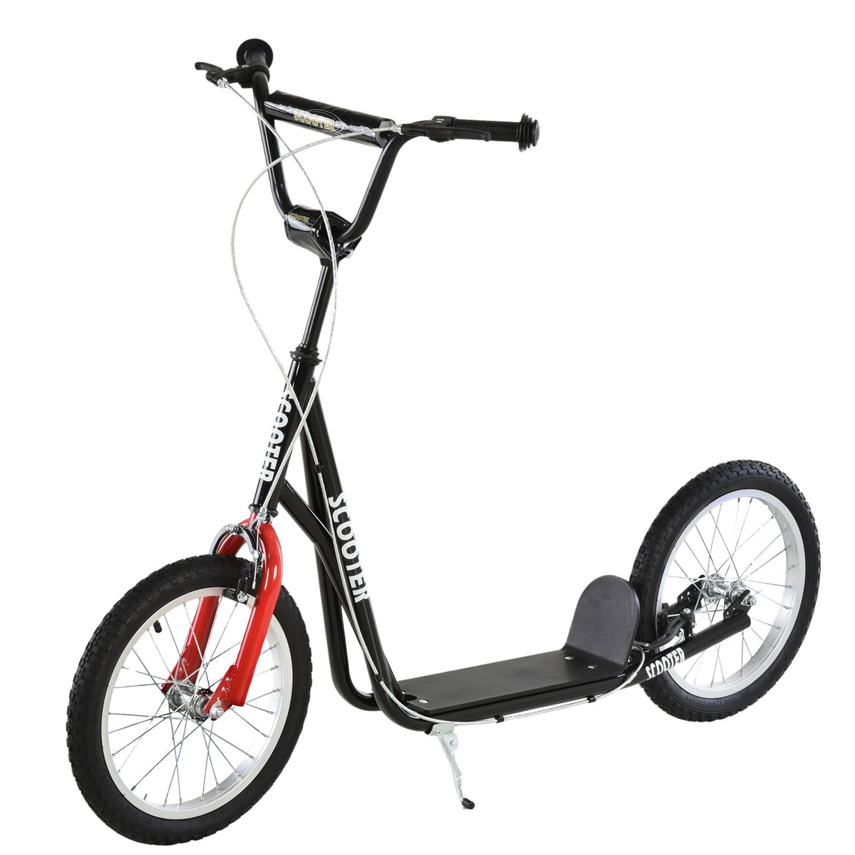 Scooter For Children Aged 5 And Over, Kick Scooter With Pneumatic Tires And Handbrake, City Scooter, Stable And Safe, Blue