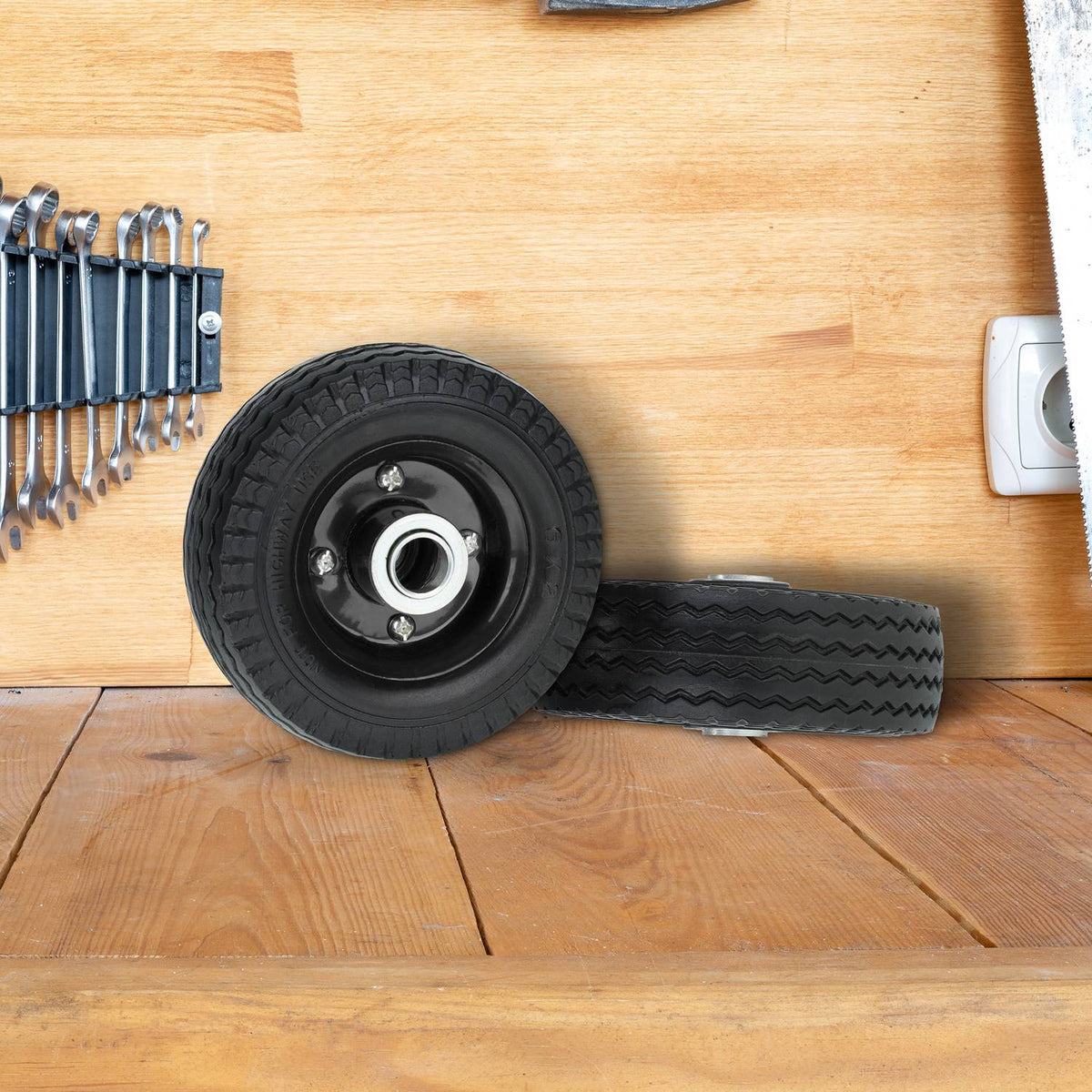 Scooter wheel set with 2 wheels