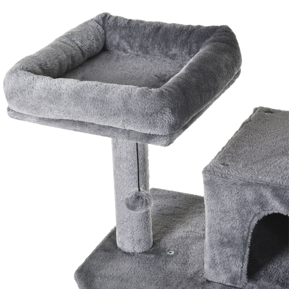 Scratching Post Climbing Tree With Cat Cave, Sisal Posts, 60X50X145Cm