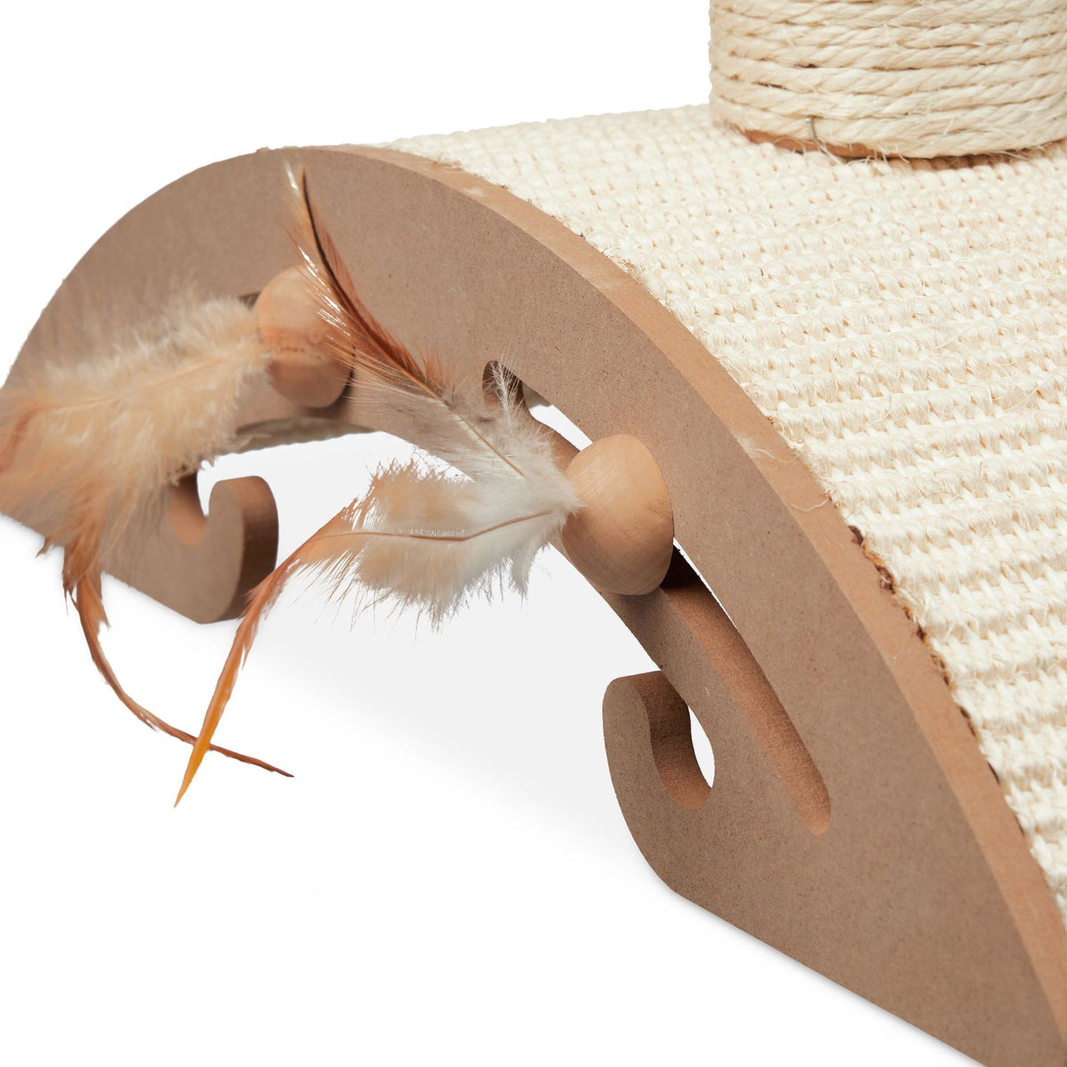 Scratching furniture with scratching board and toys