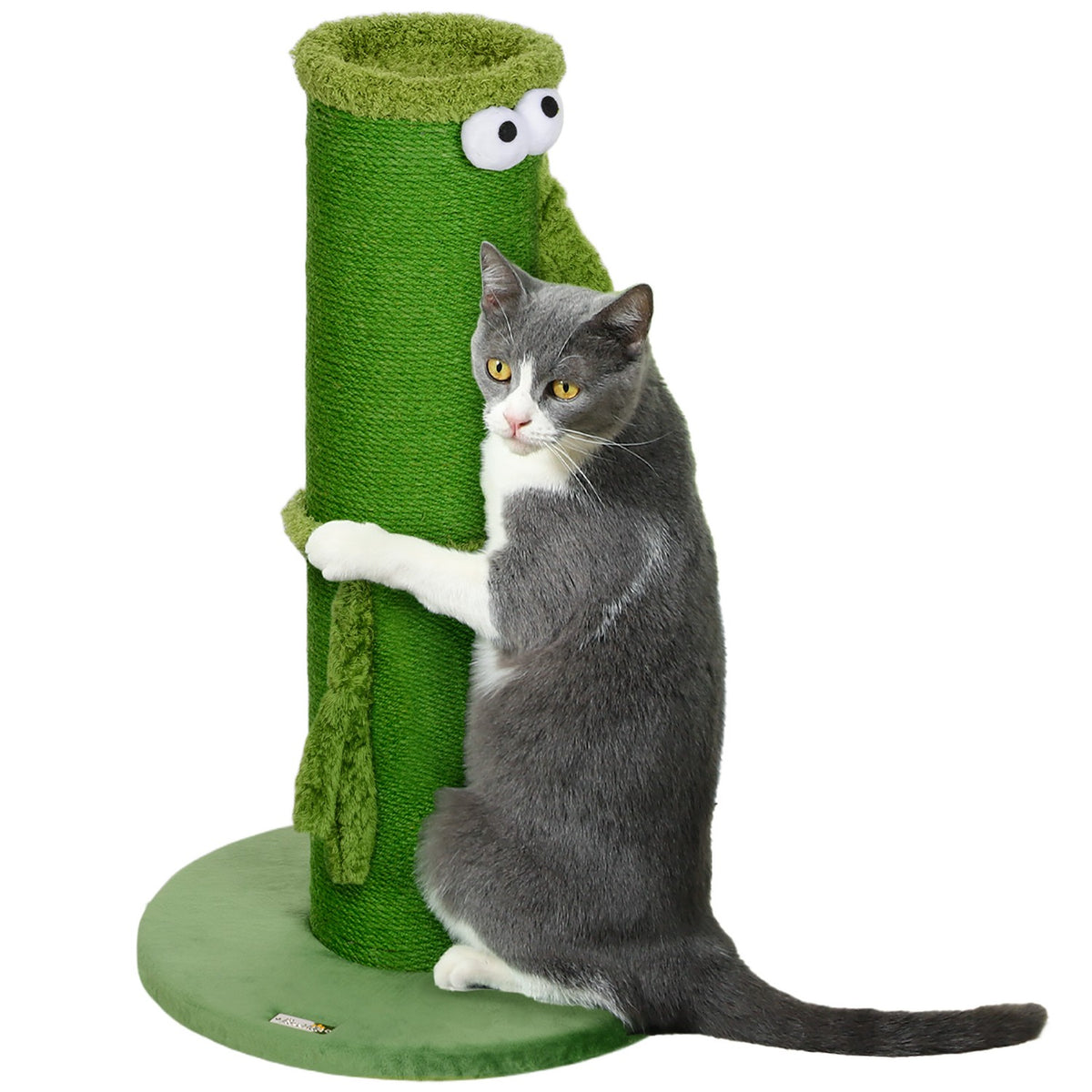 Scratching post, 63cm scratching post, sisal cat scratching post, scratching post for cats, cat scratching furniture, indoor, polyester, green