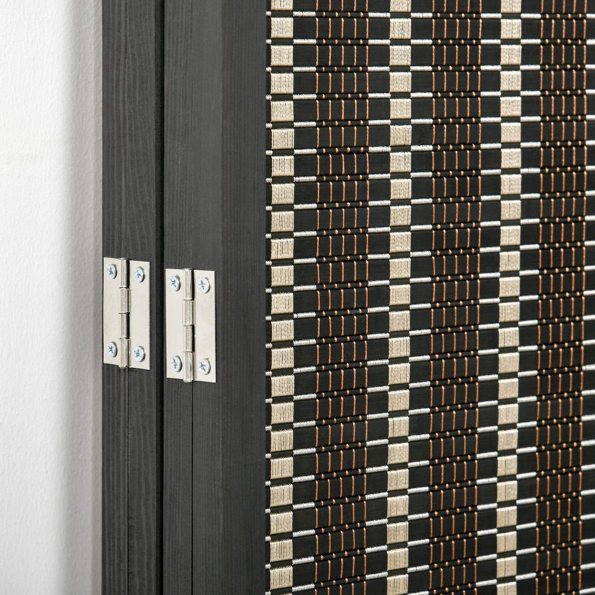 Screen 4-Piece 180 x 180 cm Room Divider Made of Bamboo Foldable Privacy Screen Room Divider for Living Room Brown