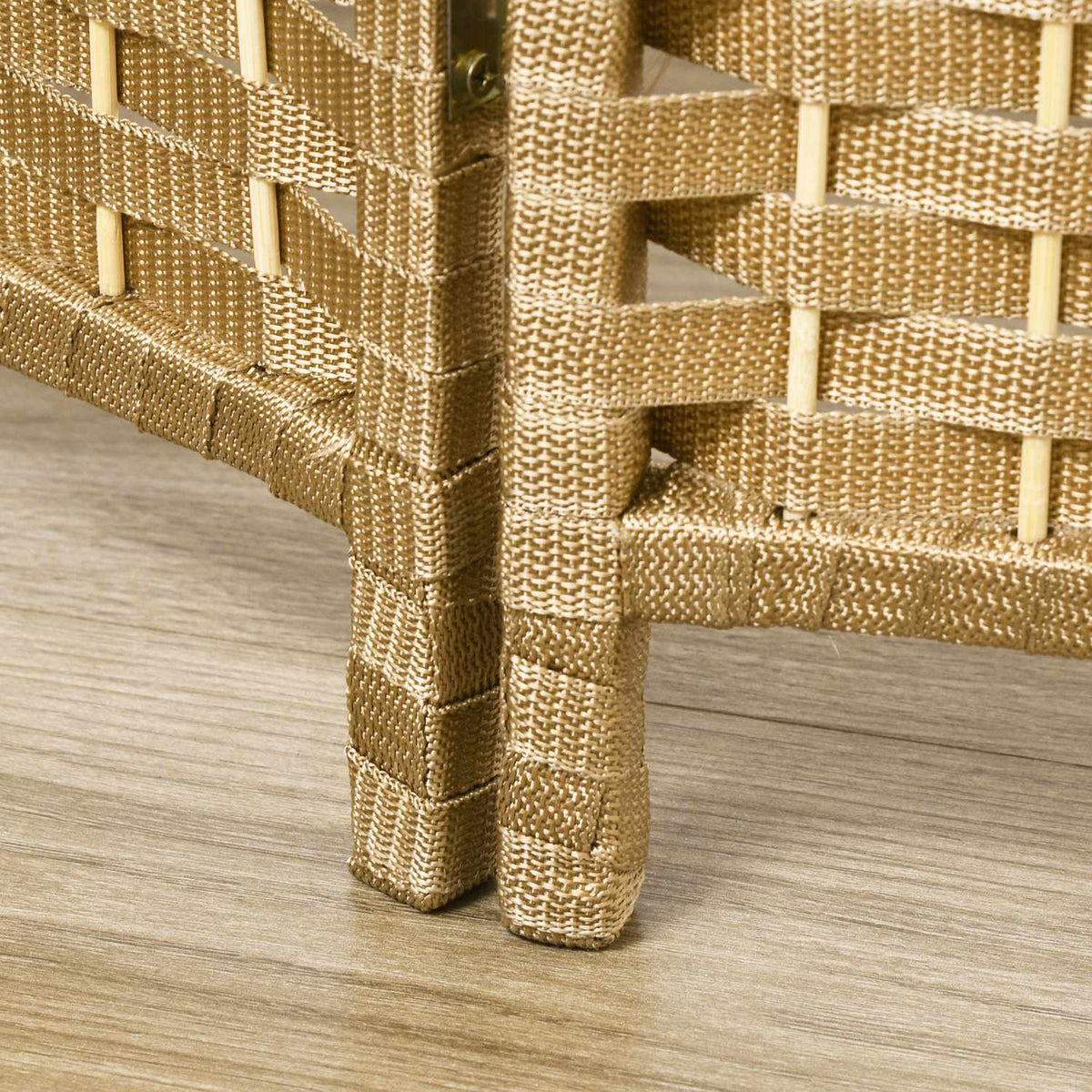Screen 6-Piece 240 x 170 cm Room Divider Made of Bamboo, Foldable Screen Room Divider Privacy Screen for Living Room Natural