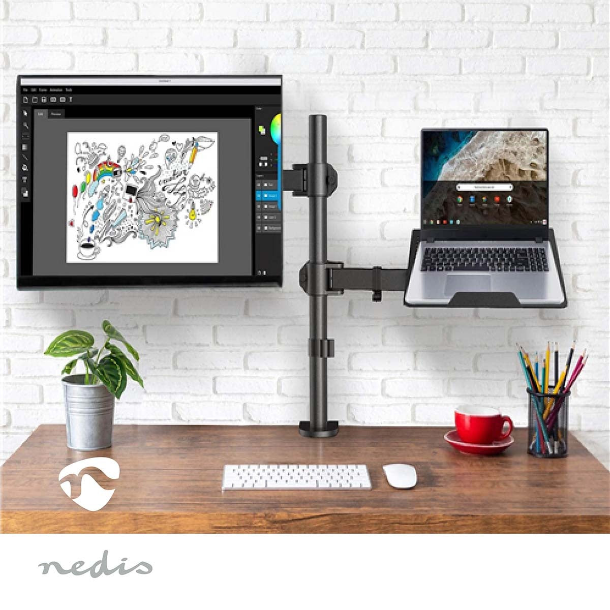 Screen Mount | Notebook | 1 Screen(s) | 15 - 32 " | 75x75 / 100x100 | Interactive