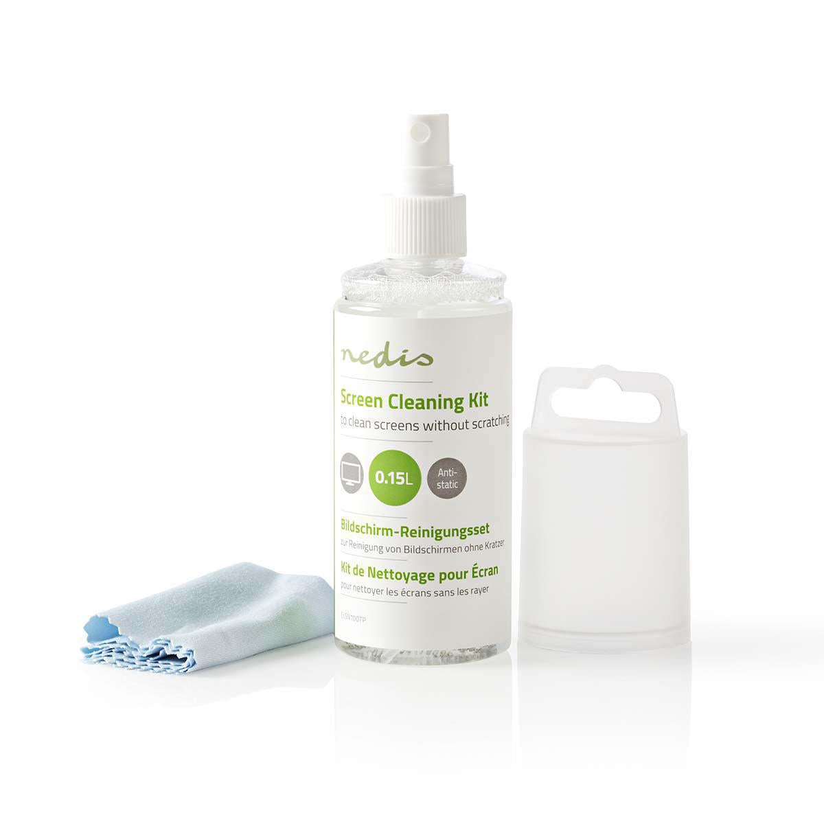 Screen cleaning | Spray | 150 ml | Computer / Reading tablet / Smartphone / TV screen | Dryer included