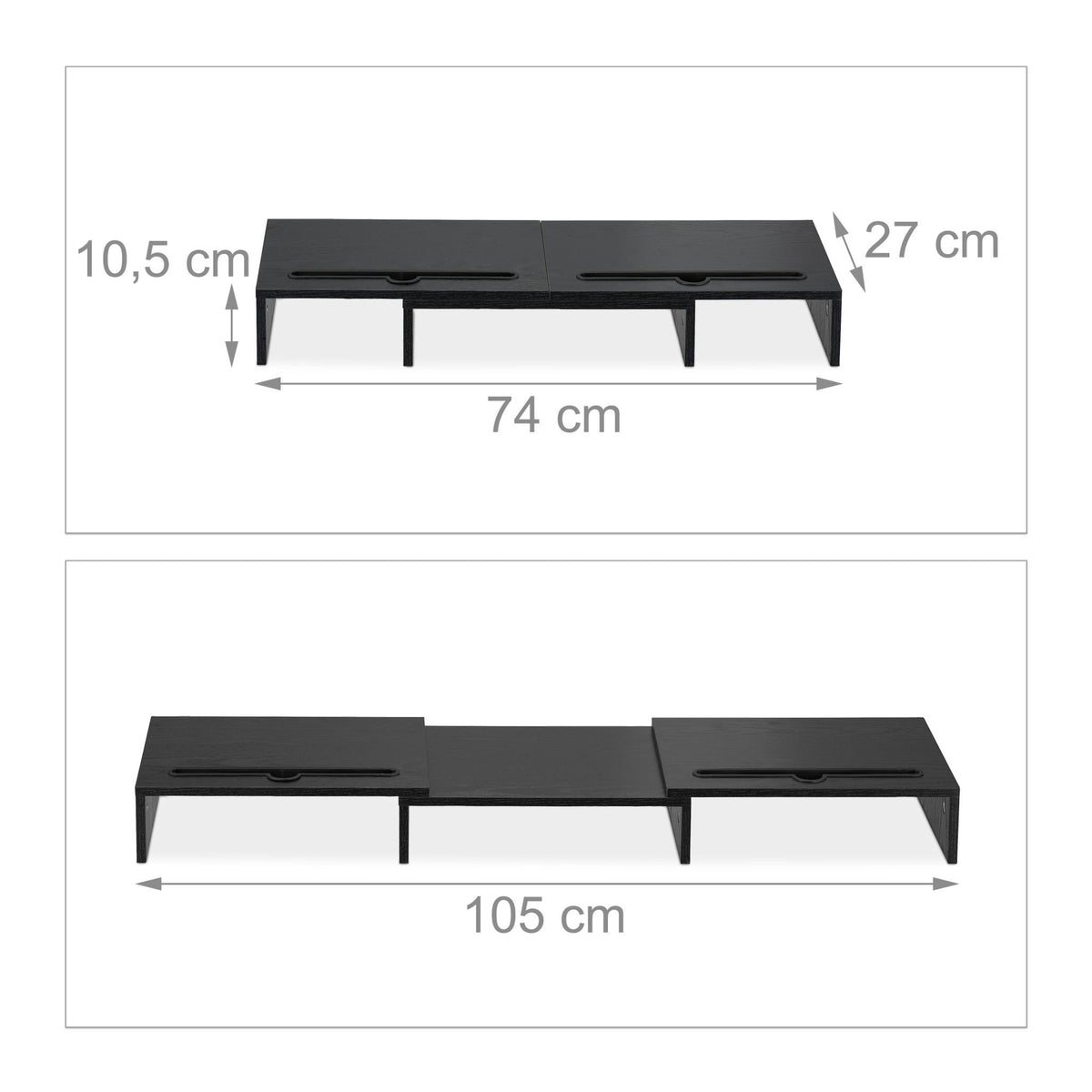 Screen stand for 2 screens