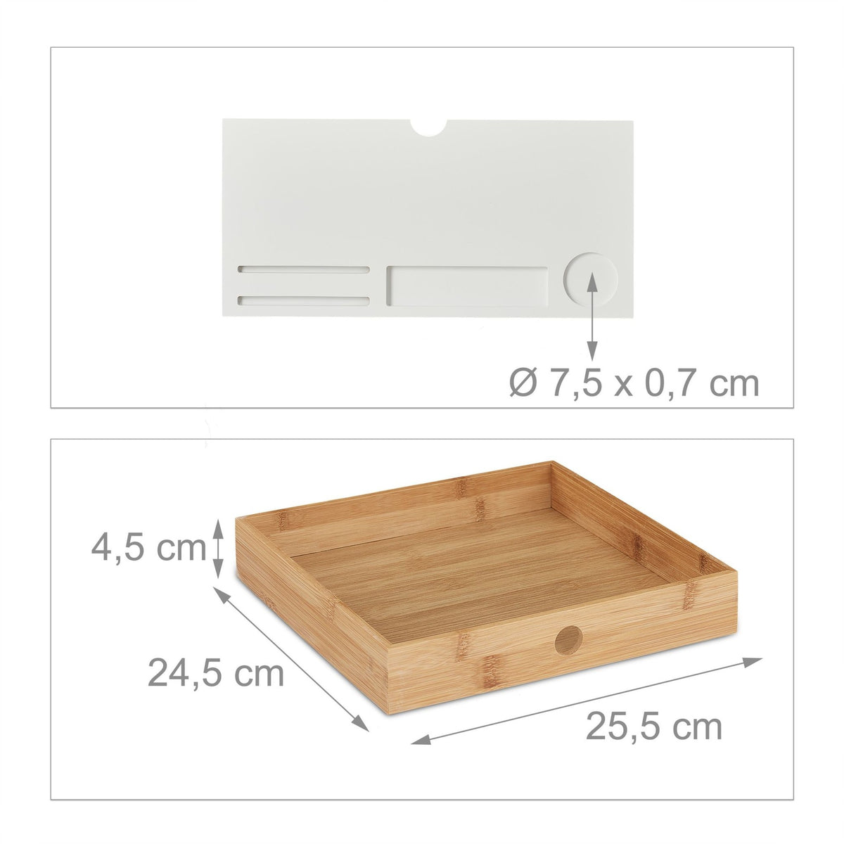Screen stand with storage