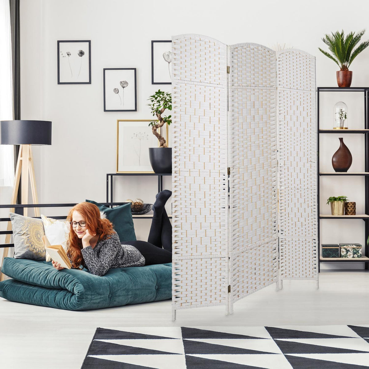 Screen wall with 3 panels