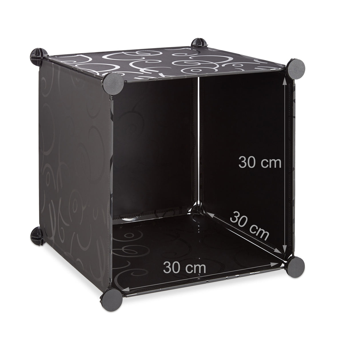Screwless plastic shelves with 15 compartments