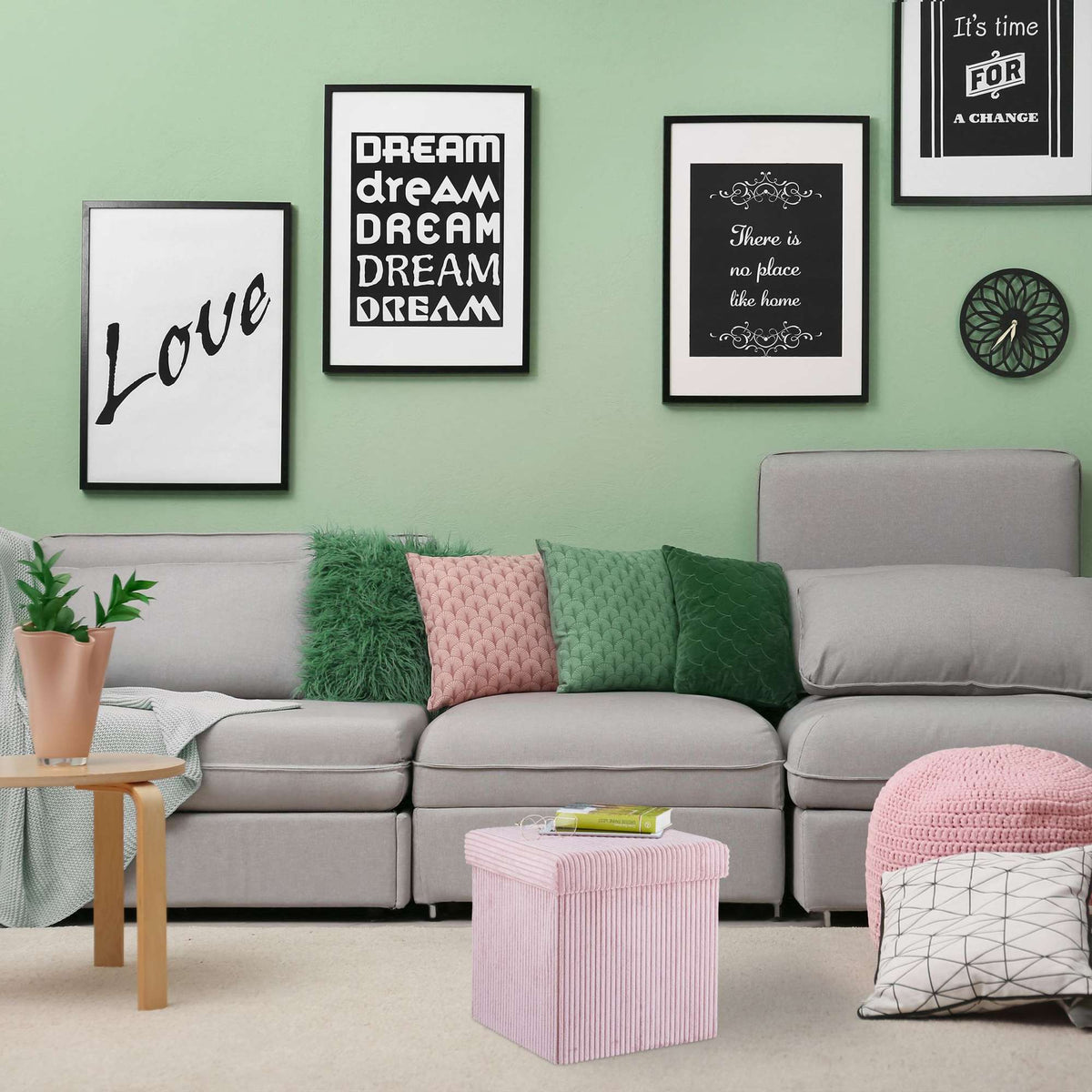Seat Cube foldable velvet