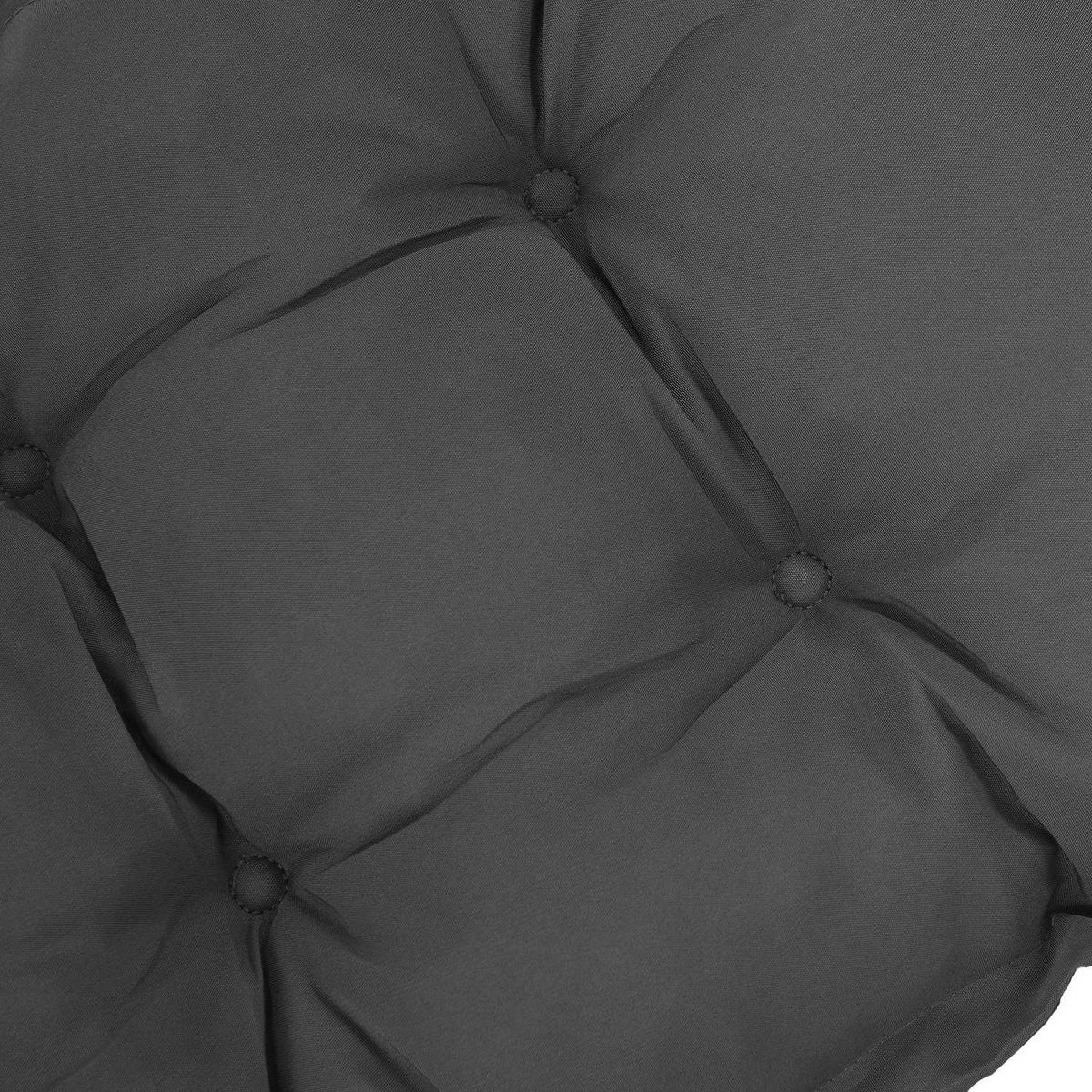 Seat cushion 100x40 cm chair cushion with ties, 10cm thick padding, washable seat cushion for home, garden, sofa, chairs, dark gray