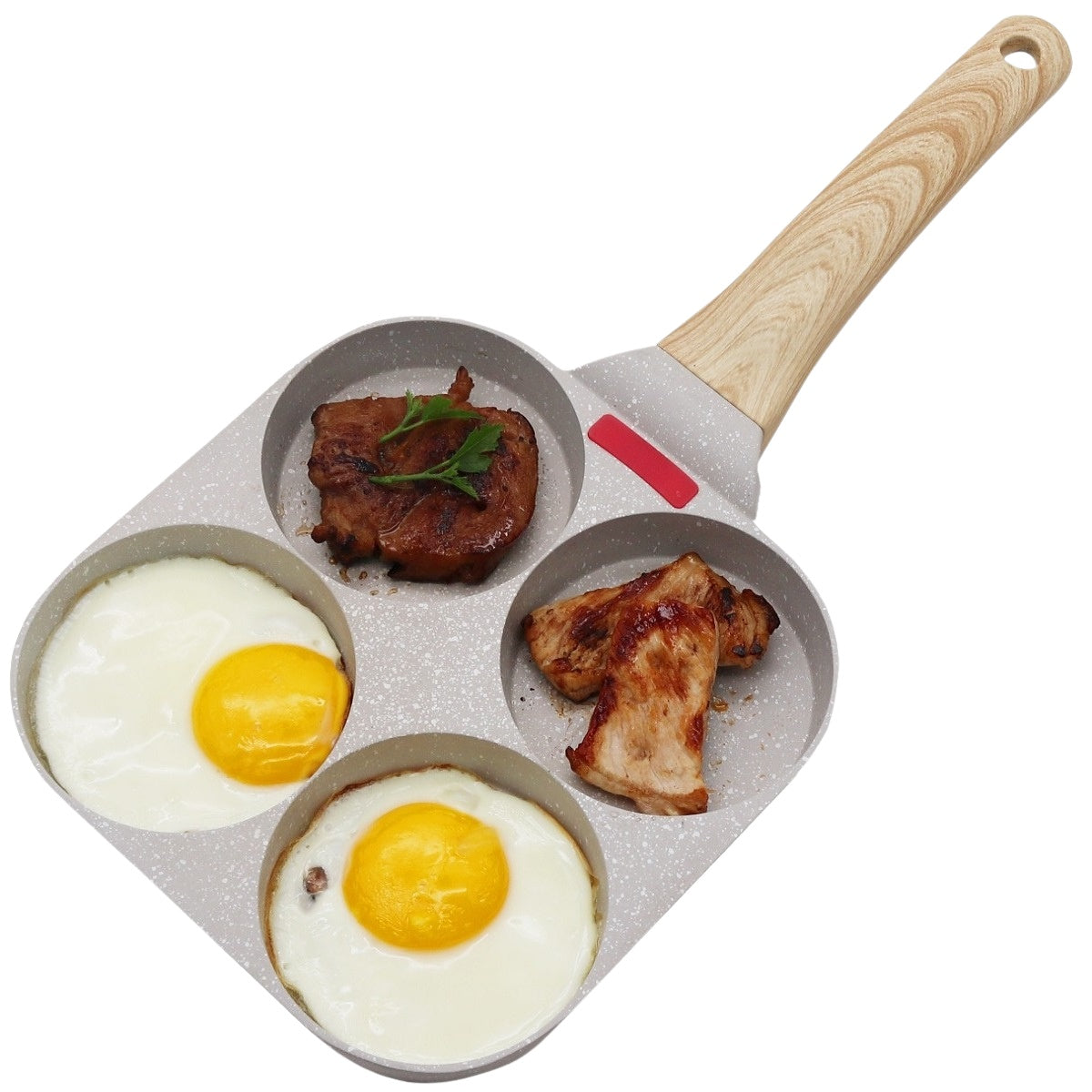 Sectioned Non-Stick Frying Pan for Eggs & Pancakes