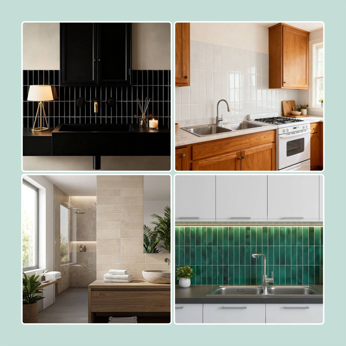 Self-Adhesive 3D Tiles, 30x30 cm, Removable Wall Panels