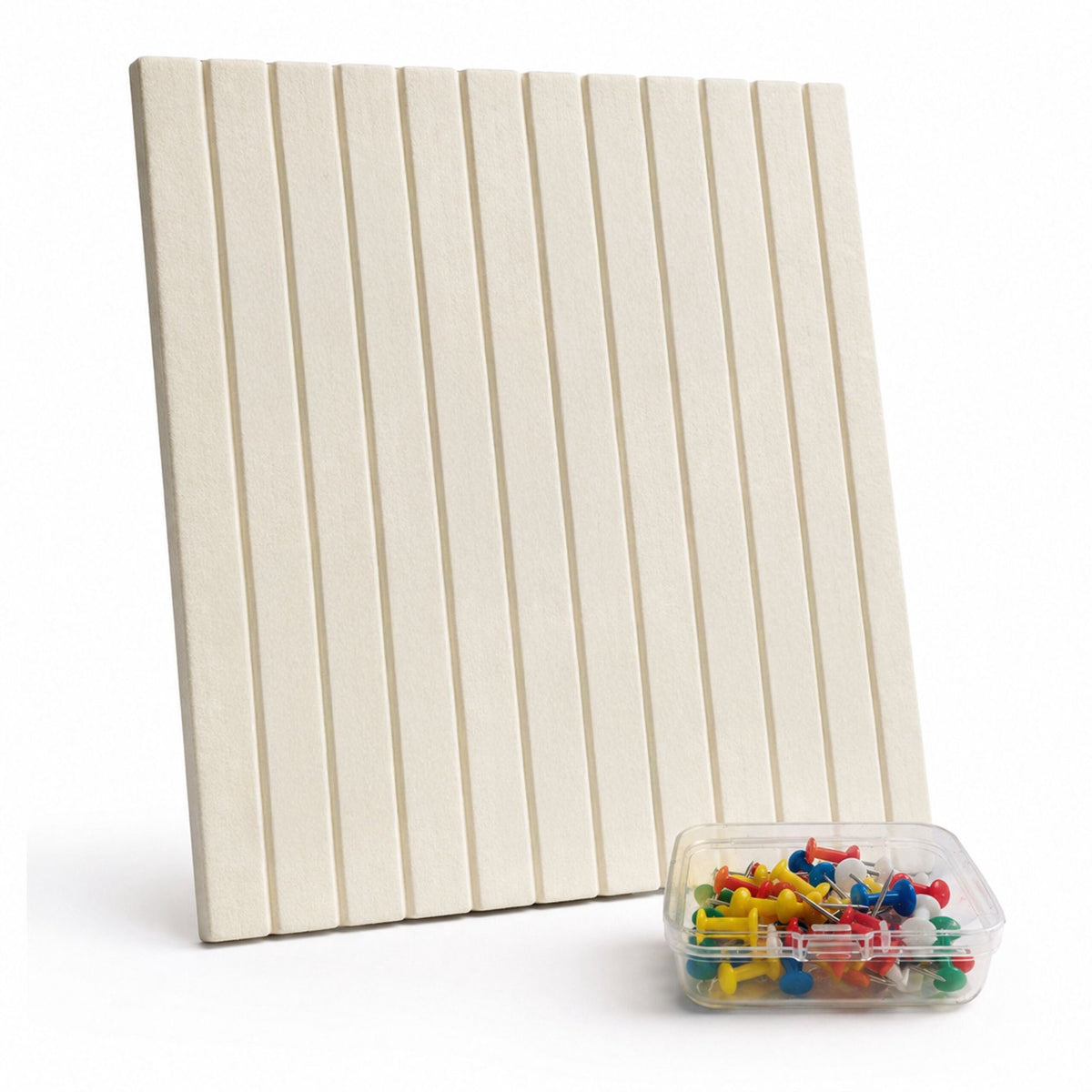 Self-Adhesive Felt Pinboard, Beige, 60 x 40 cm