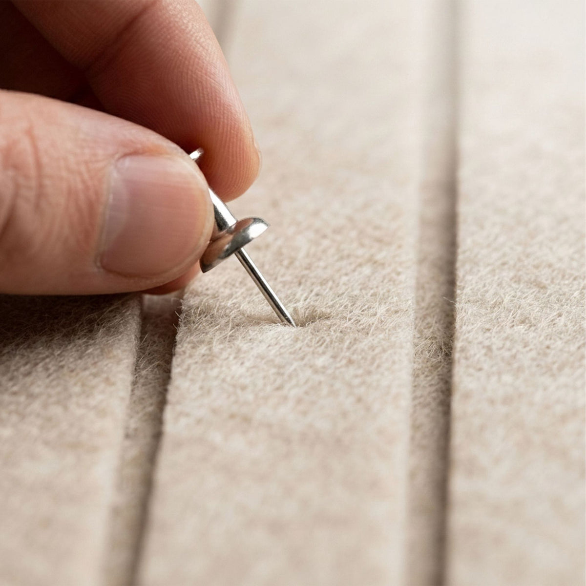 Self-Adhesive Felt Pinboard, Light Brown, 60x40 cm