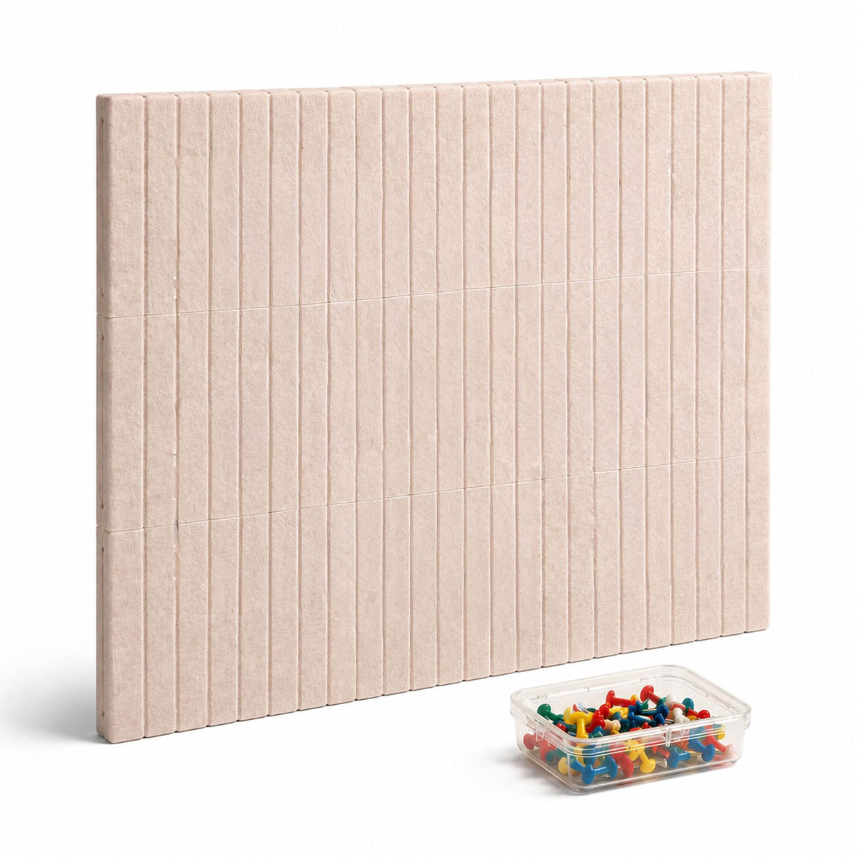 Self-Adhesive Felt Pinboard, Light Gray, 120x90 cm
