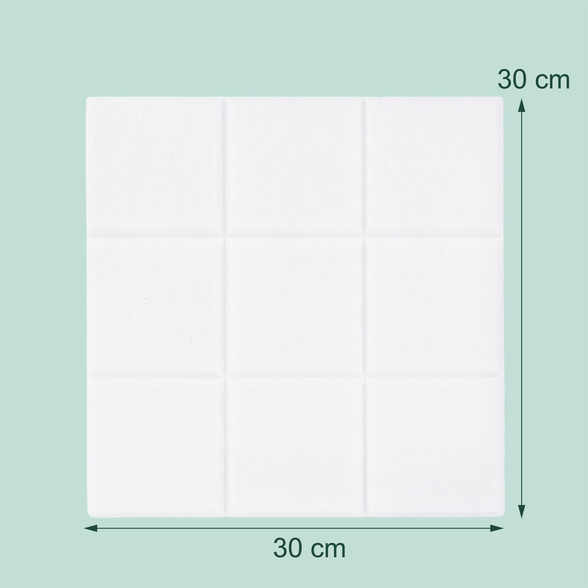 Self-Adhesive Felt Pinboards, 12-Pack, Square