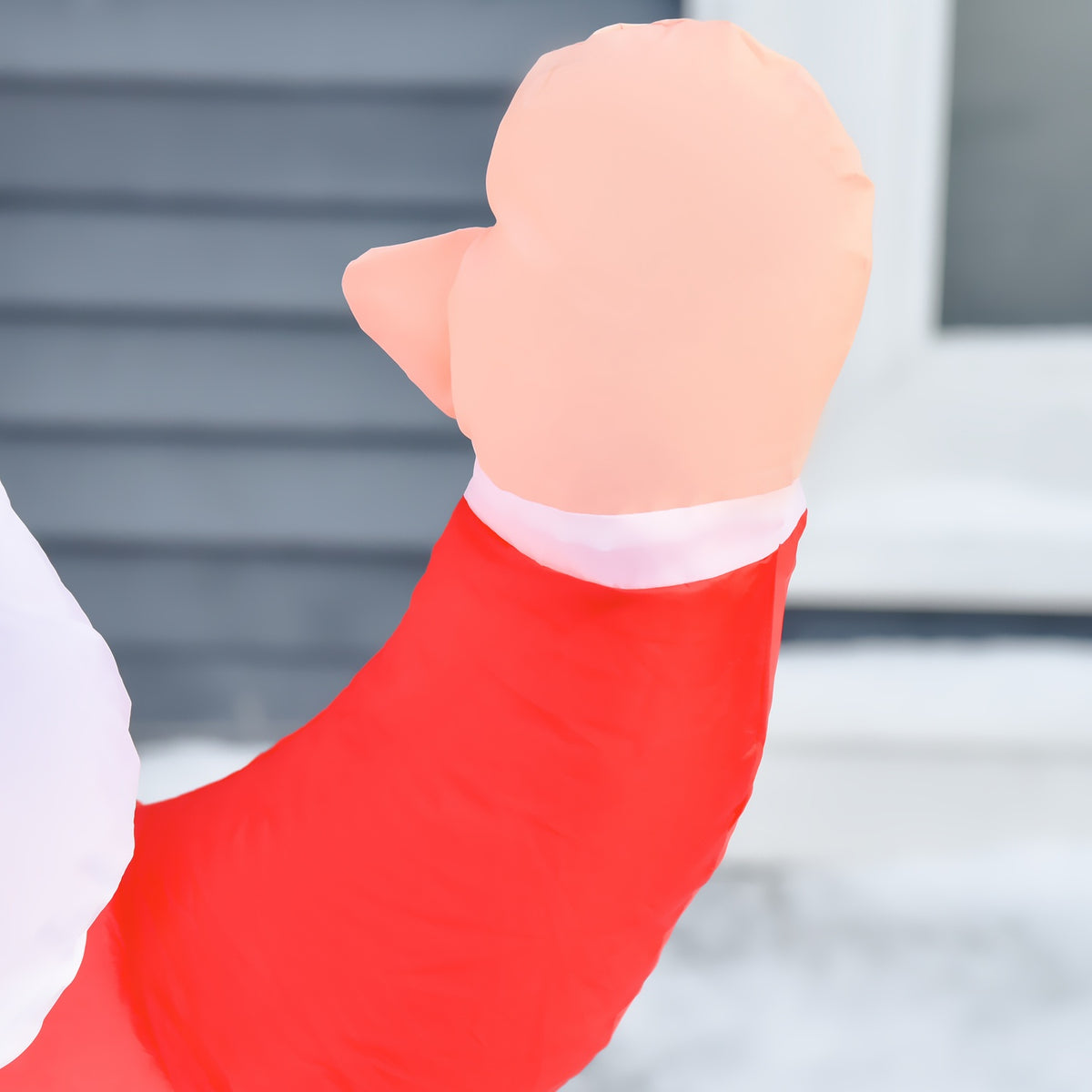 Self-Inflatable Santa Claus Christmas Decoration Led With Gift Blower Red L70 X W50 X H120 Cm