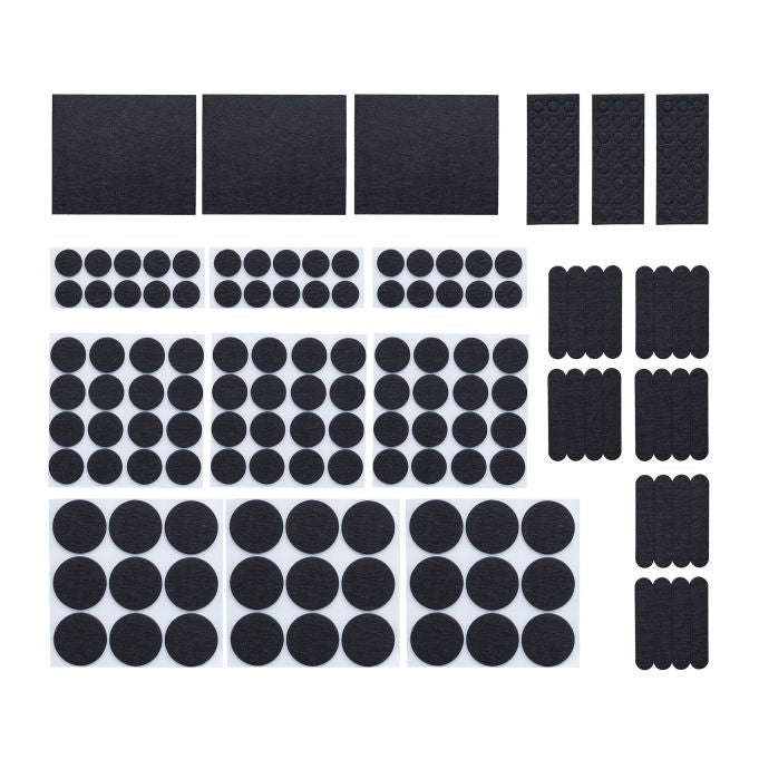 Self-adhesive felt sliders 204-pack