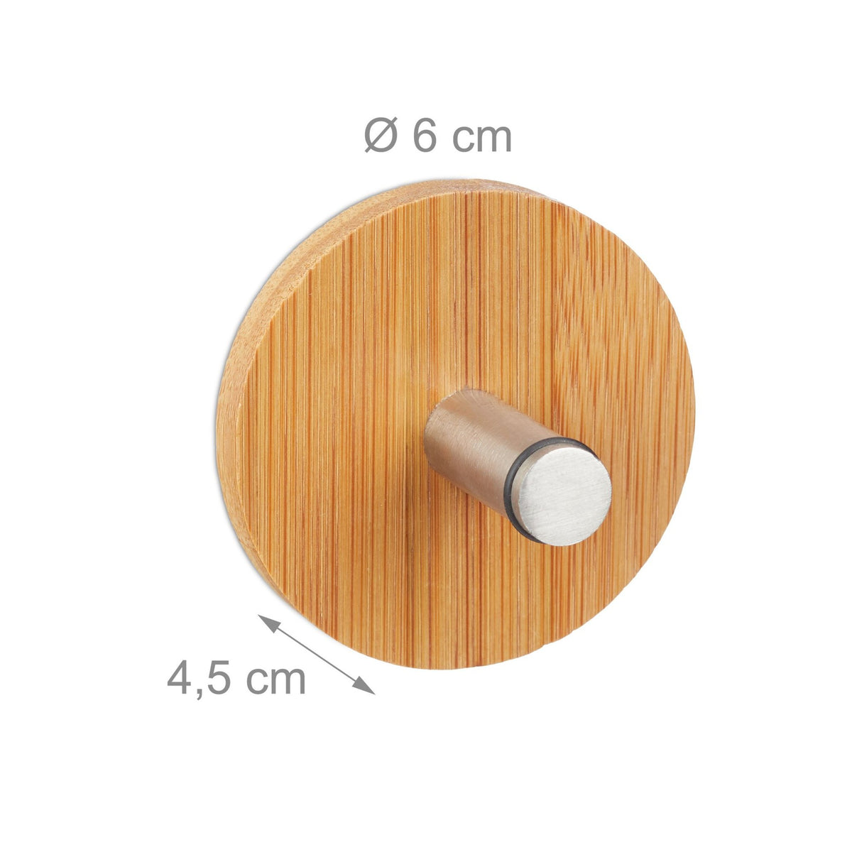 Self-adhesive towel hook set of 4