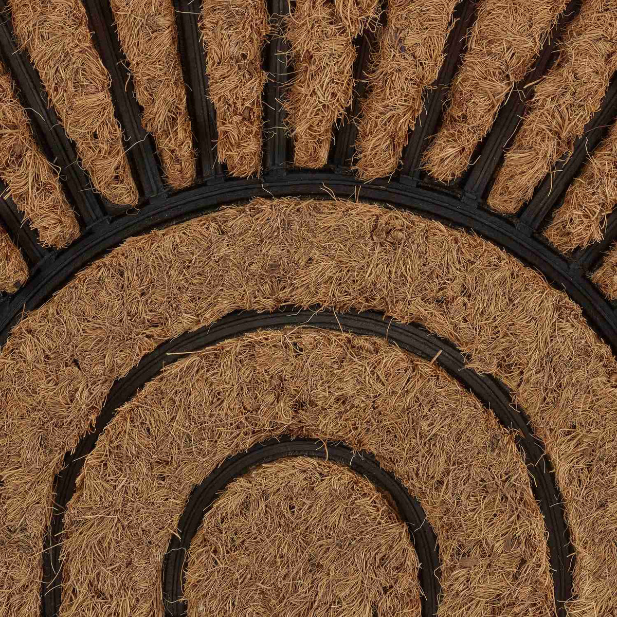 Semi-round door mat coconut & rubber