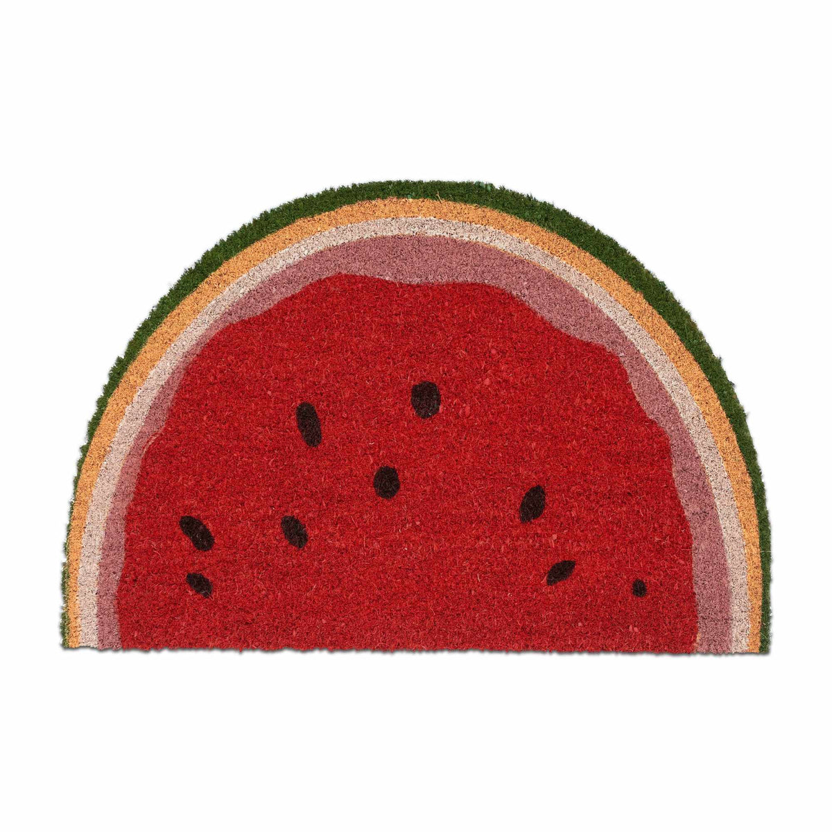Semi-round doormat watermelon