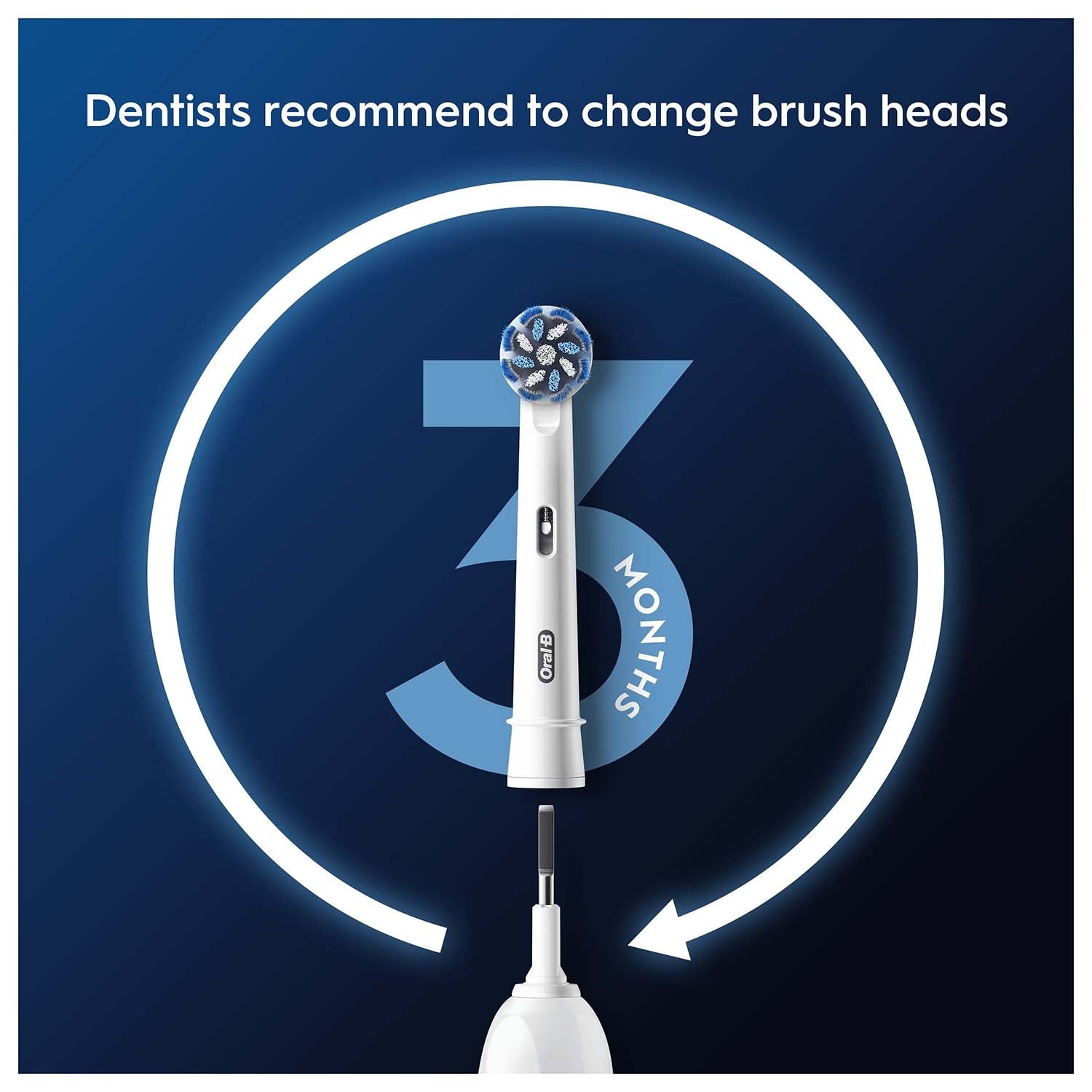 Sensitive Clean & Care Toothbrush Heads, 4-Pack