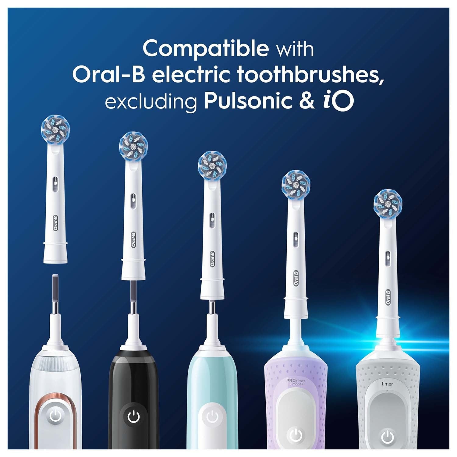 Sensitive Clean & Care Toothbrush Heads, 9-Pack