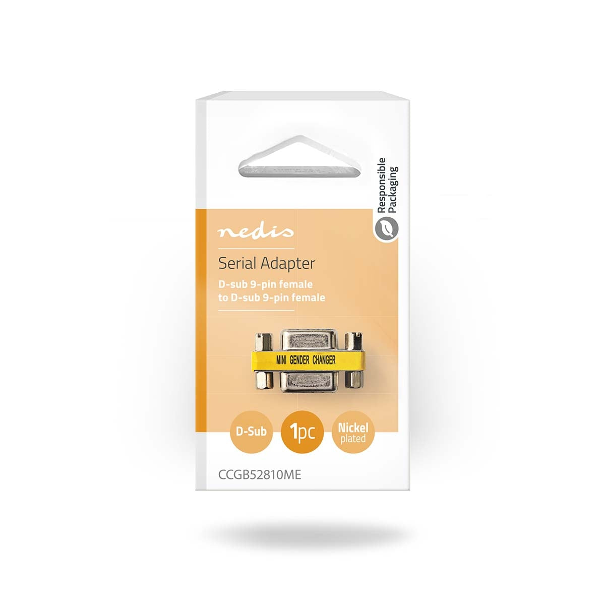 Serial adapter | Adapter | D-SUB 9-Pin Female | D-SUB 9-Pin Female | Nickel Plated | Metal | Box