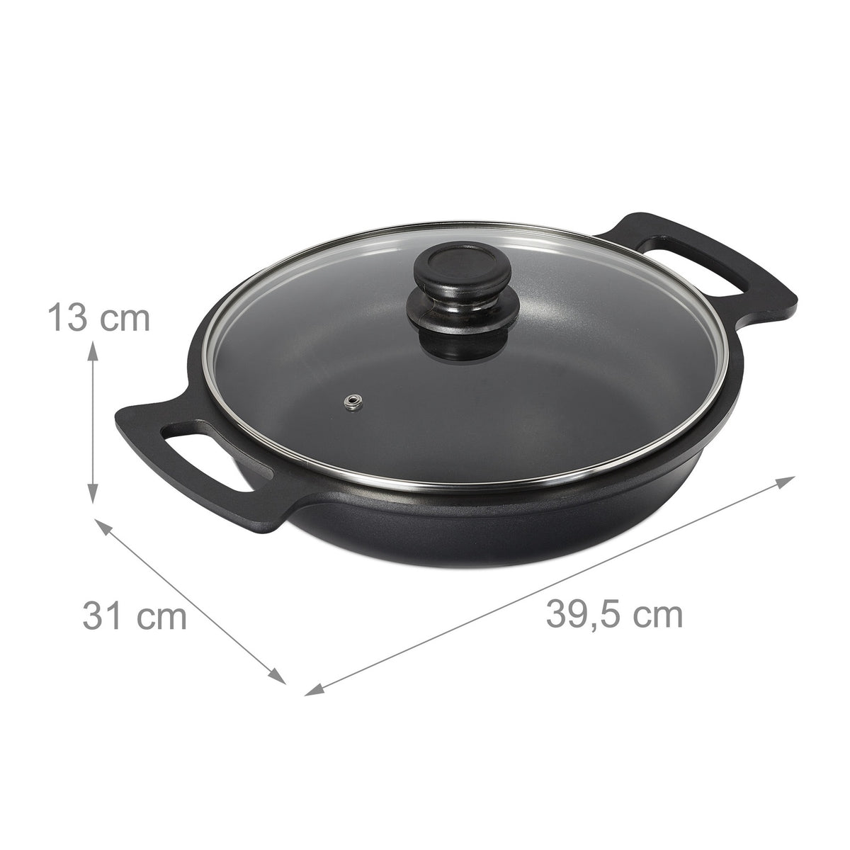 Serving pan with lid