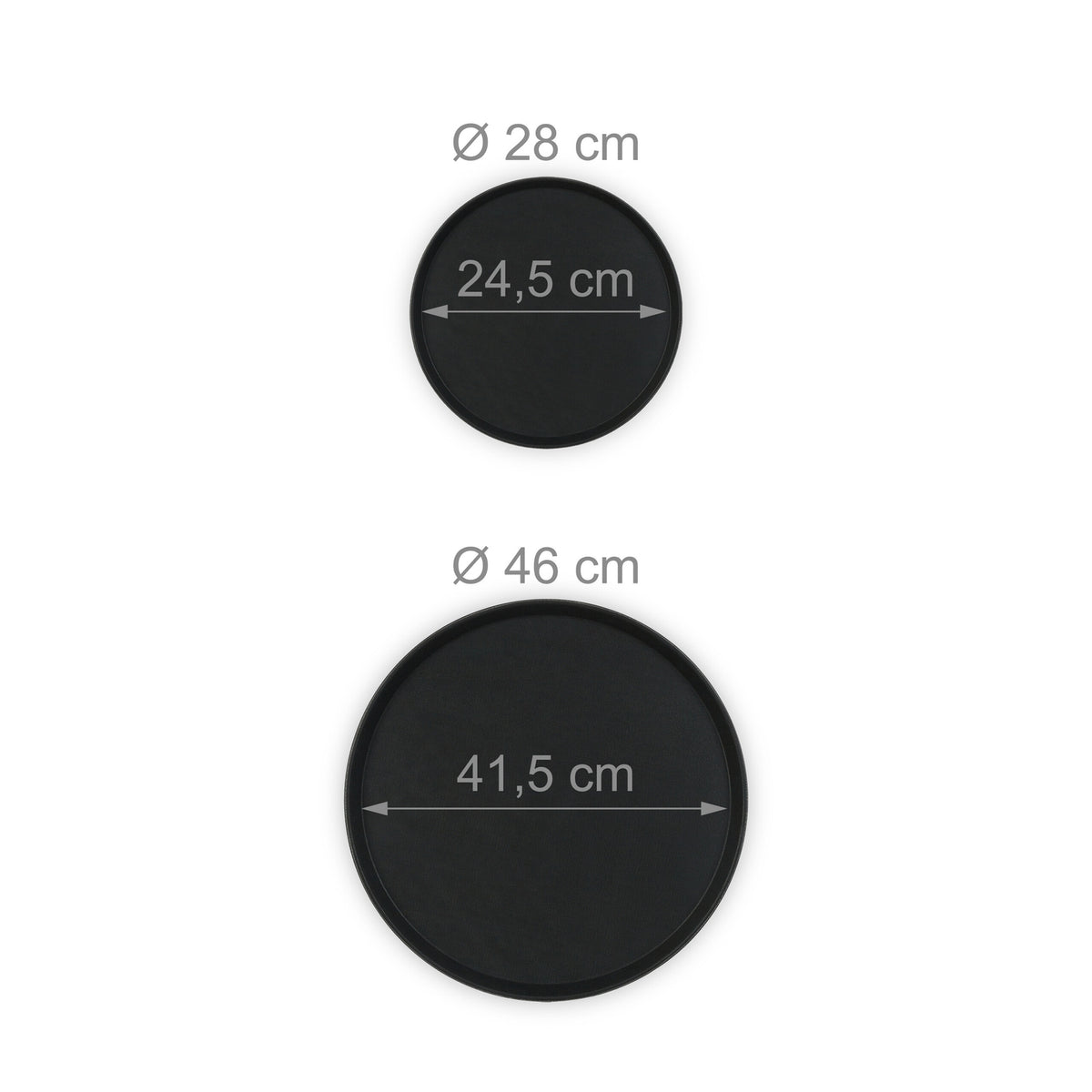 Serving tray set of 4 2 sizes
