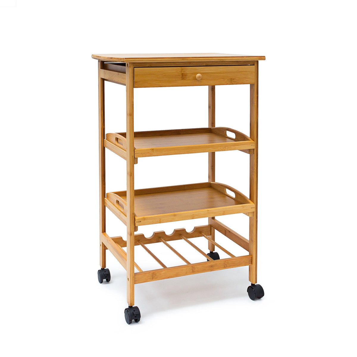 Serving trolley with wine rack JAMES L