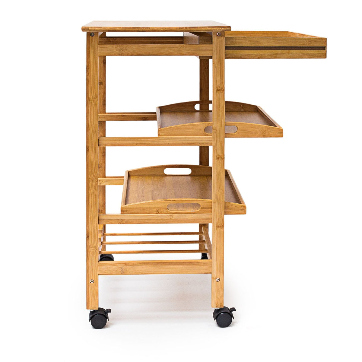 Serving trolley with wine rack JAMES L