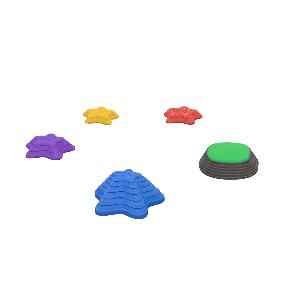 Set, Non-Slip Stacking Stones, Balance Game Up To 80 Kg, Indoor & Outdoor