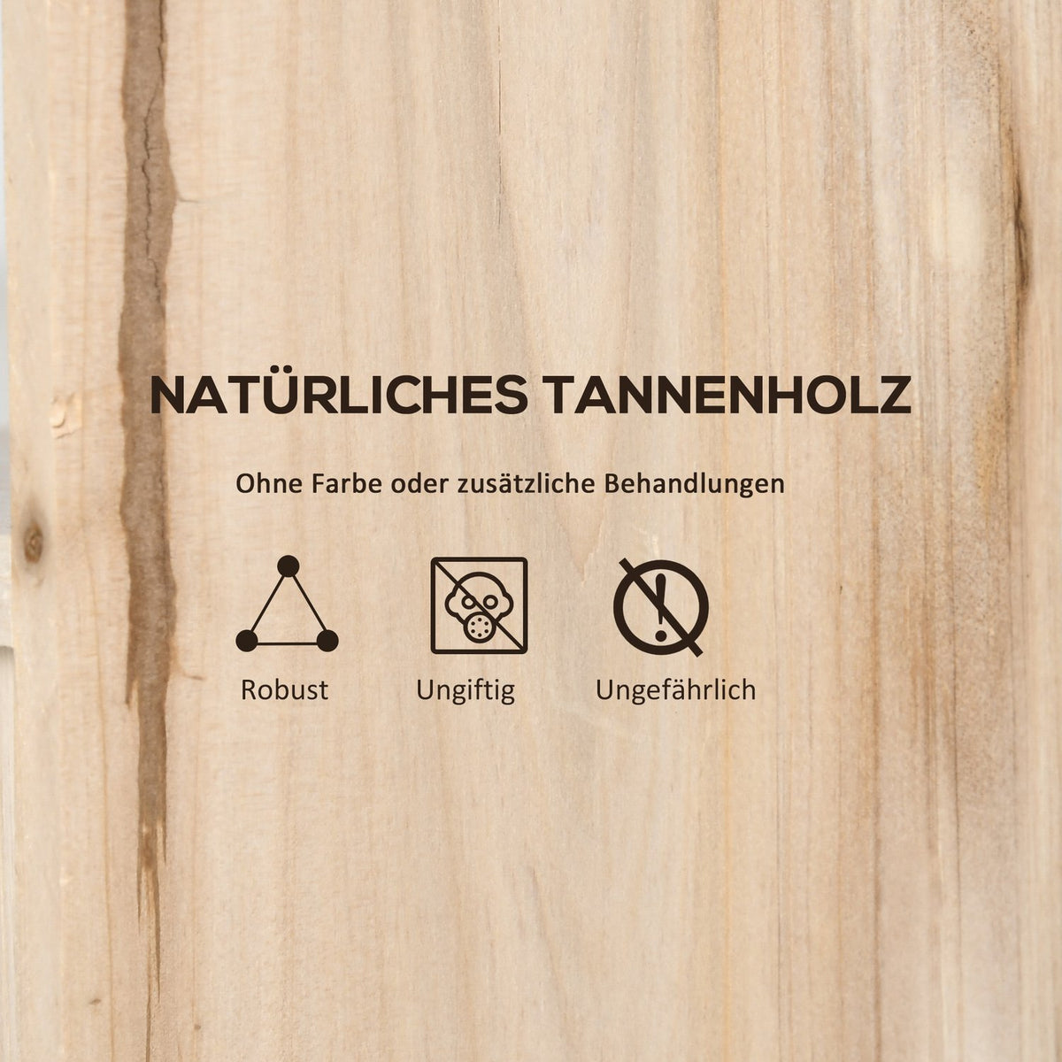 Set Of 2 Wild Bird Nesting Boxes For Small Birds Wooden Bird House Bird Feeder Natural 15 X 14 X 30 Cm