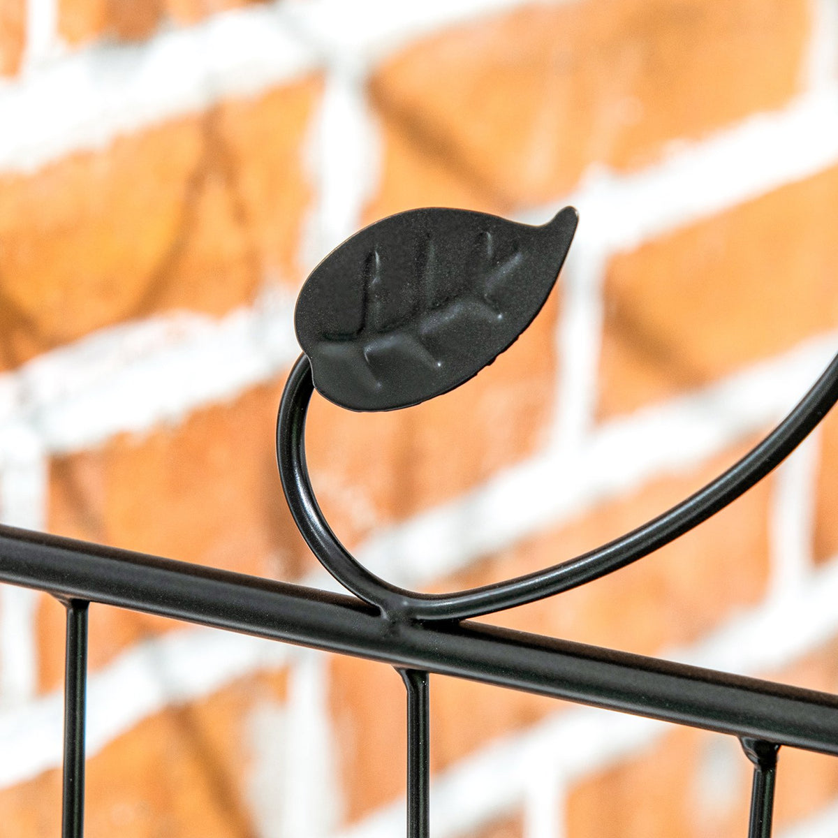 Set Of 4 Garden Fences 3.52 X 1.1 M Decorative Mesh Fence Mesh Wire Mesh Fence For Garden Balcony Metal Black