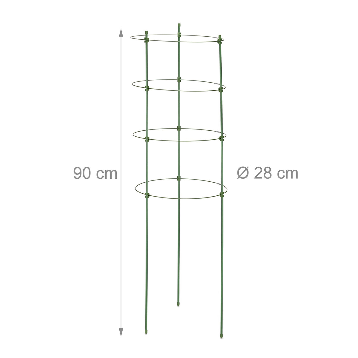 Set of 10 Plant Supports 90 cm