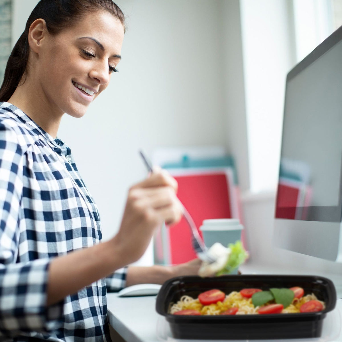 Set of 10 meal prep boxes, 1 compartment