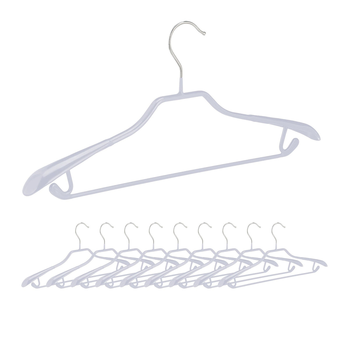Set of 10 suit hangers
