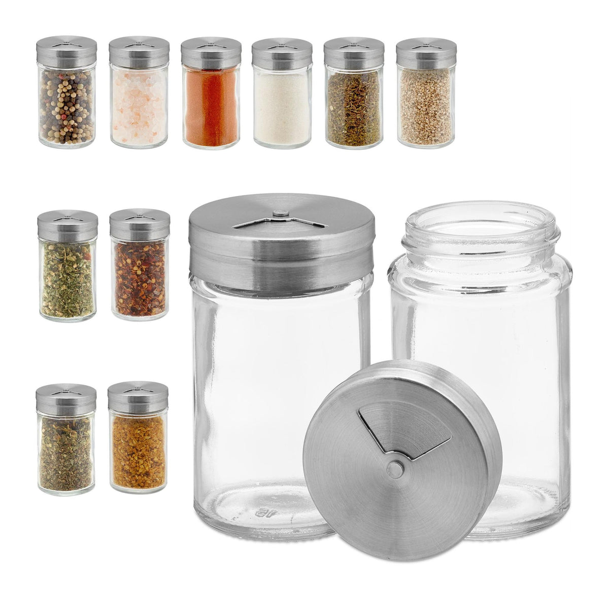 Set of 12 spice jars