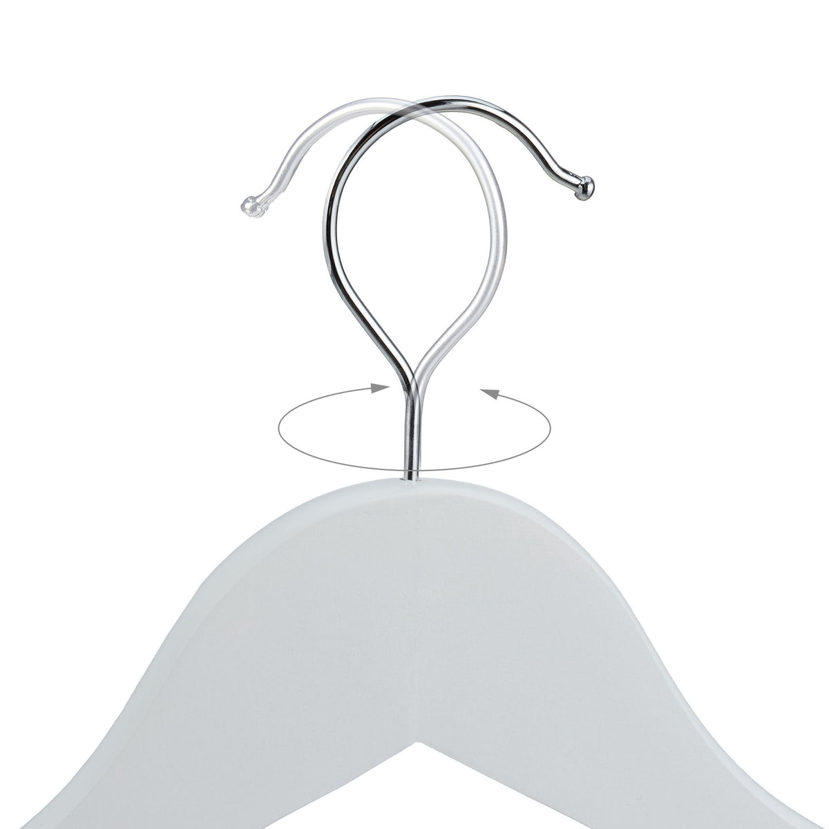 Set of 20 wooden clothes hangers for children