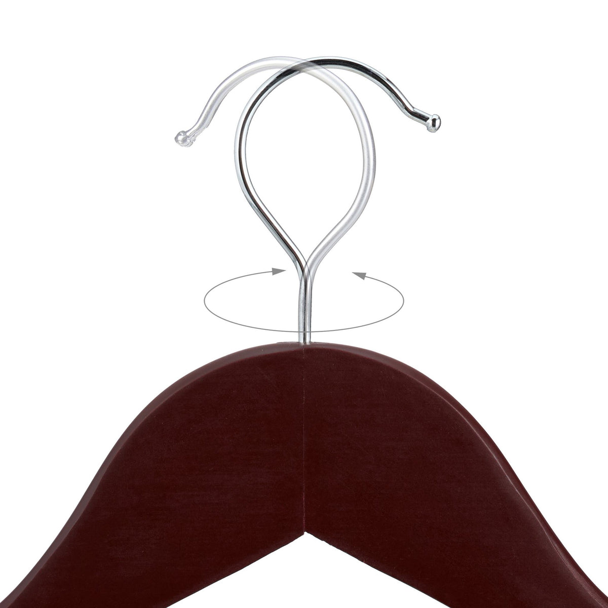 Set of 20 wooden clothes hangers for children