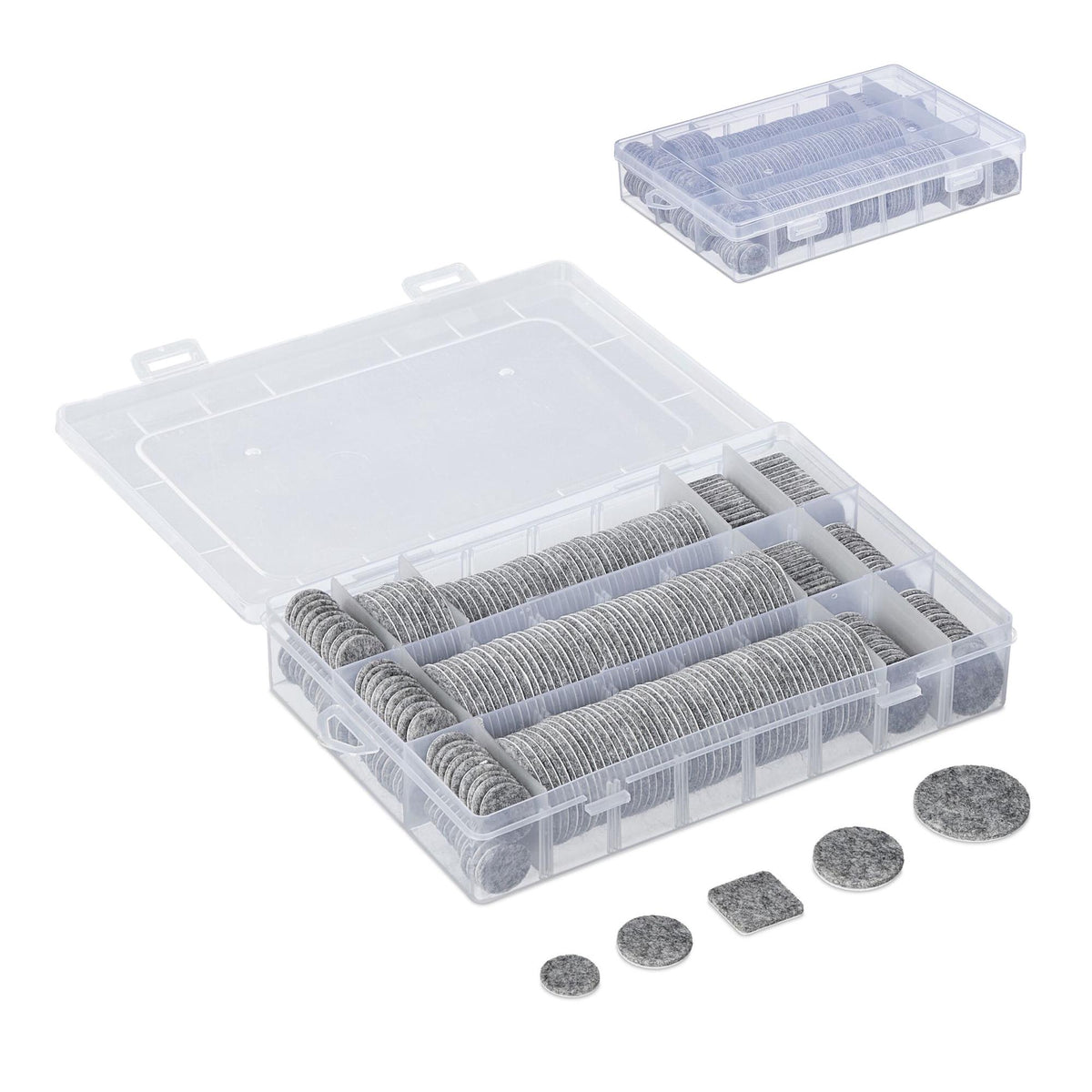 Set of 272 self-adhesive felt sliders