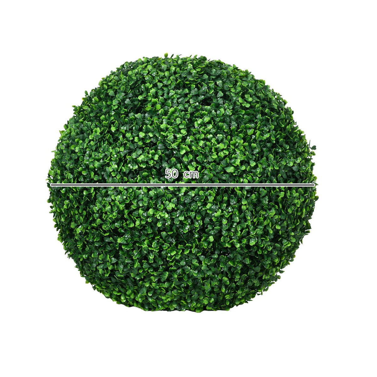 Set of 2 Artificial Boxwood Balls 50 cm Artificial Plants, Plastic Artificial Plants Boxwood Ball, Fake Plant for Living Room Bedroom Office Garden Modern Decoration Gift