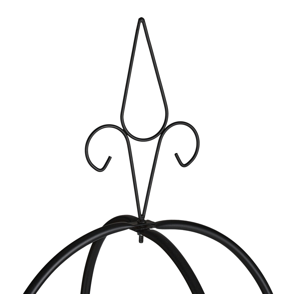 Set of 2 Garden Obelisks 200 cm Black