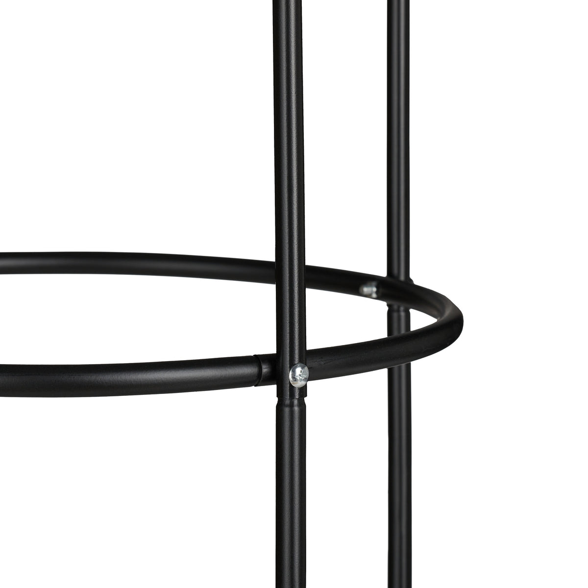 Set of 2 Garden Obelisks 200 cm Black