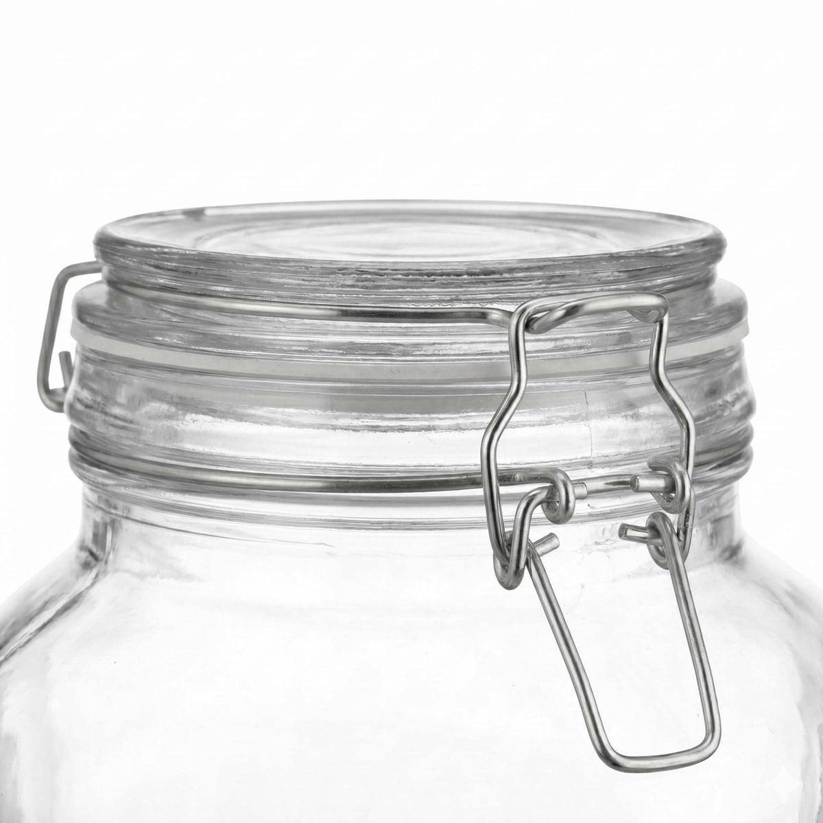 Set of 2 Large Glass Preserving Jars with Lids, 3L
