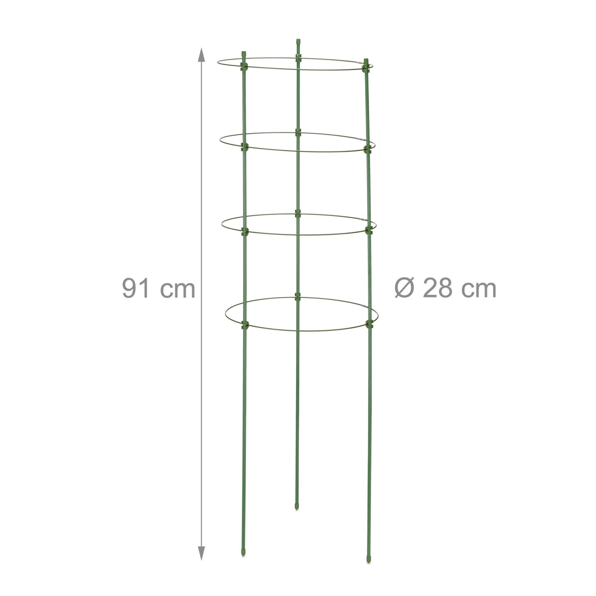 Set of 2 Round Green Trellis, 91 cm