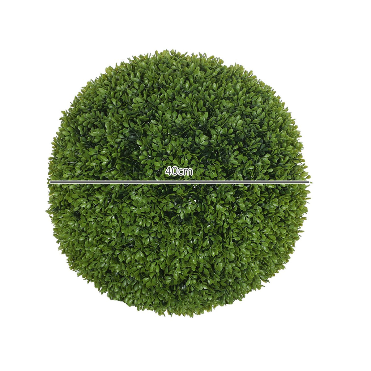 Set of 2 artificial boxwood balls 40 cm artificial plants, plastic artificial plants boxwood balls, fake plant for living room, bedroom, office, garden, modern decoration gift