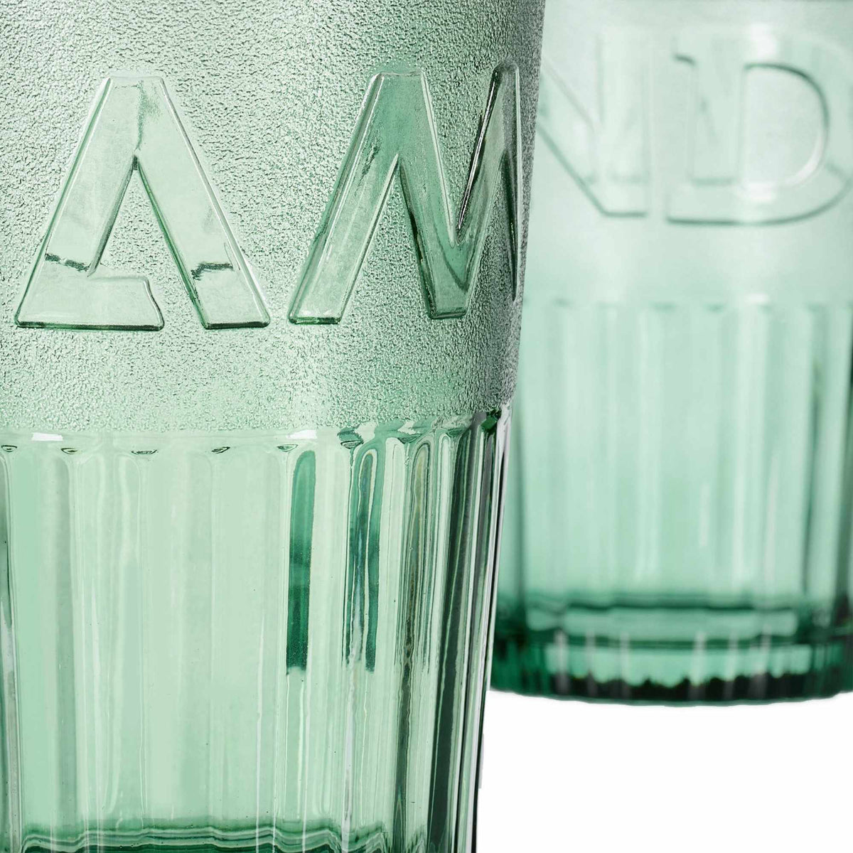 Set of 2 drinking glasses with handles